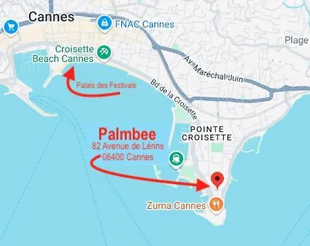 70m2, 2 Pour 4 Pers Avec Terrasses A 200m Des Plages, Palmbee Apartment Cannes